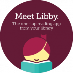 Girl reading a book with hair over her eyes. Caption reads meet Libby. The one-tap reading app from your library