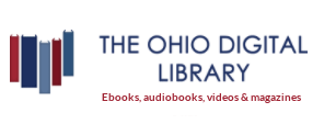 Books in the shape of Ohio. Caption reads the Ohio Digital Library