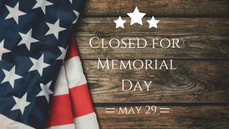 Closed Memorial Day