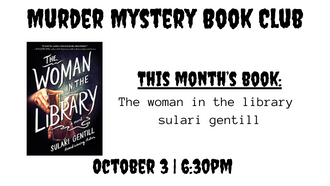 murder mystery book club october 3 at 6:30pm