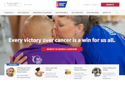American Cancer Society screenshot