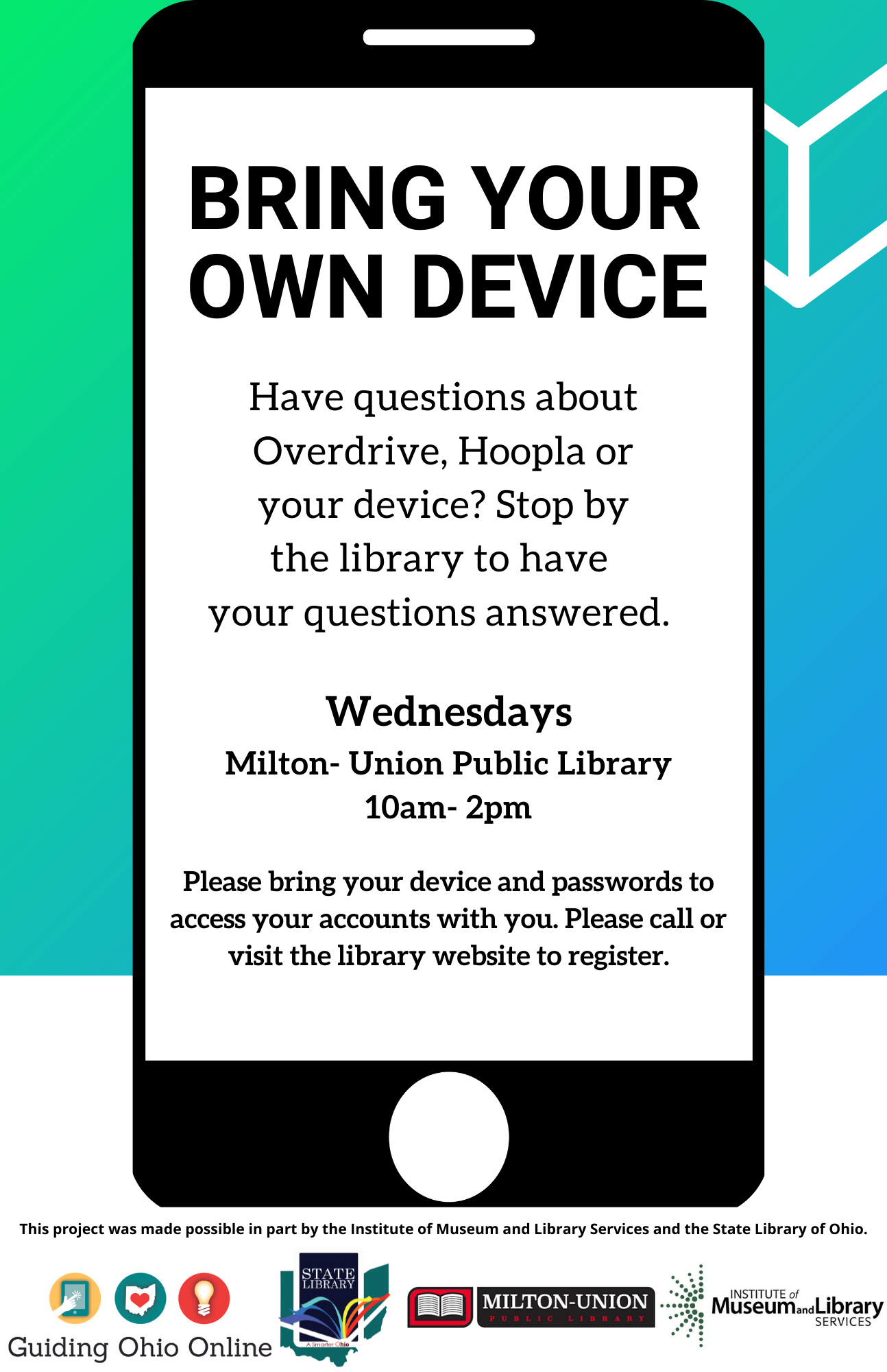 Bring Your Own Device Program Flyer