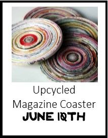 upcycled magazine flyer